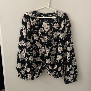 button up volcom blouse